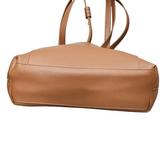 Henny + Lev DANIELLE New Vegan Leather Everyday 2-in-1 Tan Tote Shoulder Bag - Picture 9 of 12